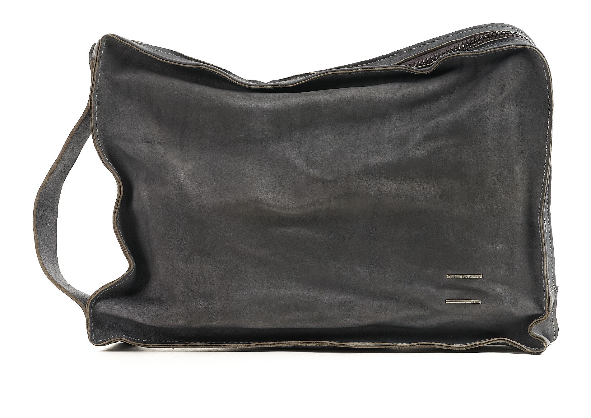 daniele basta leather and silver bags - FRONT